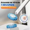 Ensemble de Brosse &agrave; Toilettes avec T&ecirc;tes de Remplacement Jetables