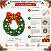 Christmas Pearl Cross Stitch Kit &ndash; 11CT Stamped Full Stitch DIY Embroidery tapestrymarket