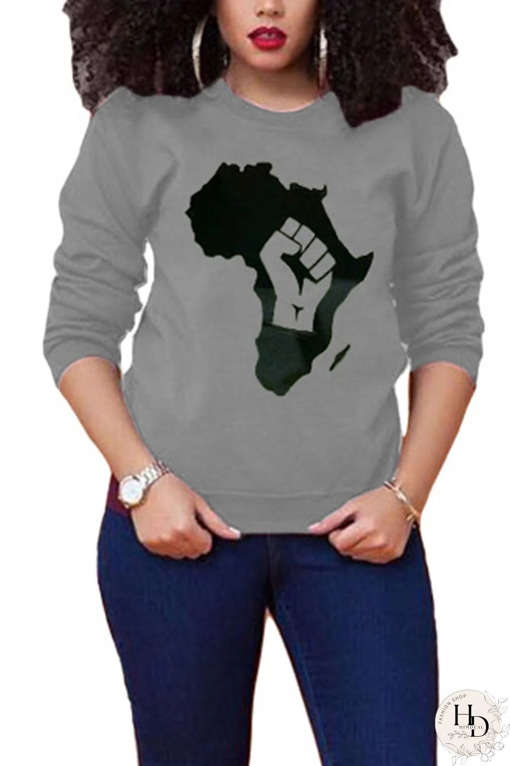 Apricot O Neck Print Polyester Print Long Sleeve Outerwear