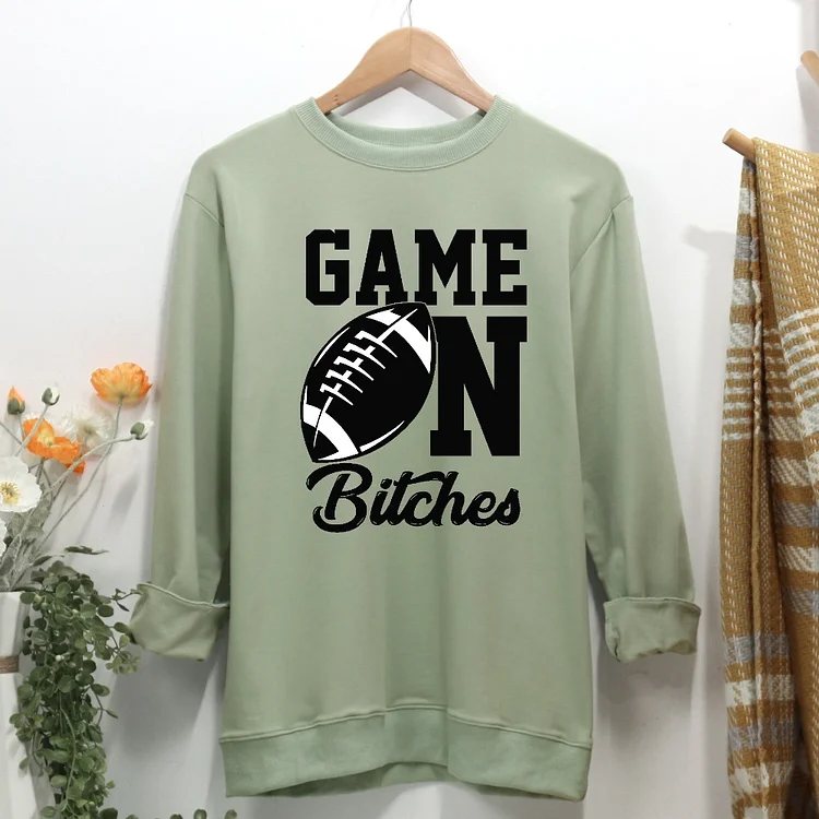 Game On American Football Women Casual Sweatshirt-Annaletters