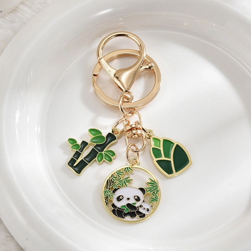 Cute Panda Metal Unisex Bag Pendant Keychain