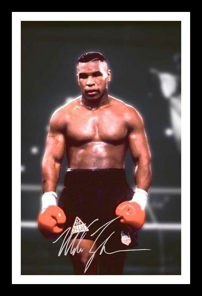 Mike Tyson Autograph Signed & Framed Photo Poster painting 1