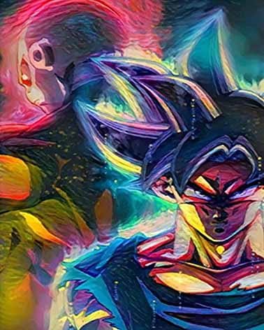 

Goku vs Jiren Gray – Paint By Numbers - 40*50CM, 501 Original