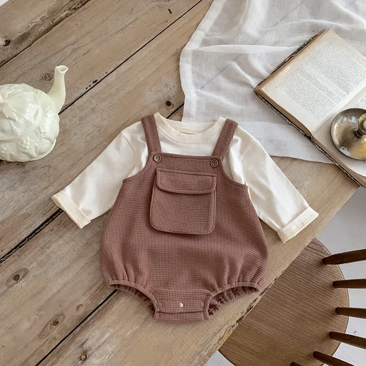 Baby Bear Tee and Stap Overalls Set