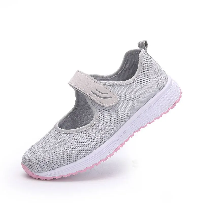 MWY Fashion Breathable Women Vulcanize Sneakers Comfortable Flying fabrics Spring Casual Shoes Female Mesh Plus Size Ladies Shoe