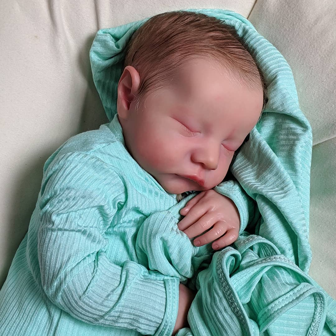 Silicone Mini Reborns 12''  Lifelike Melissa Sleeping Reborn Baby Dolls 2023