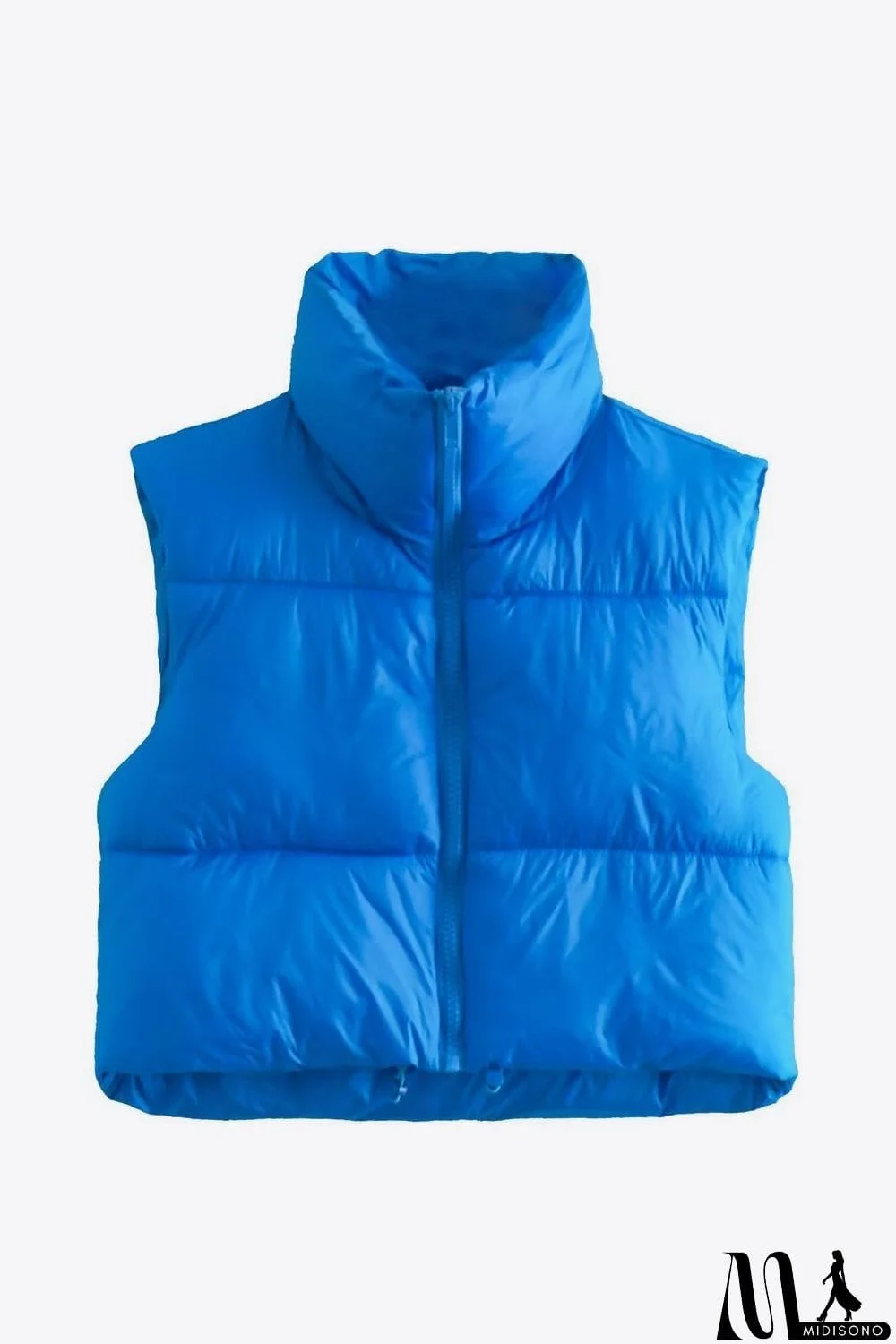 MidiSono - Zip-Up Drawstring Puffer Vest