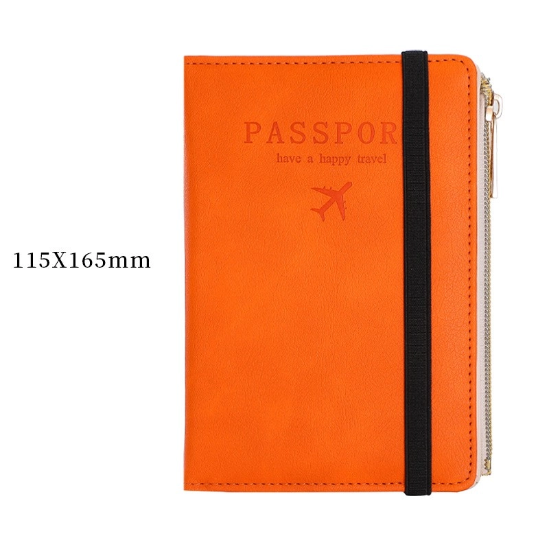 Unisex Letter Airplane Pu Leather Zipper Hidden Buckle Wallets