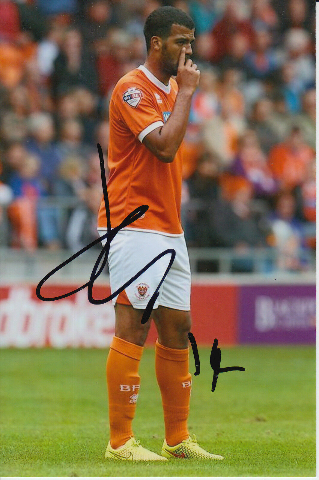 BLACKPOOL HAND SIGNED JACOB MELLIS 6X4 Photo Poster painting 1.