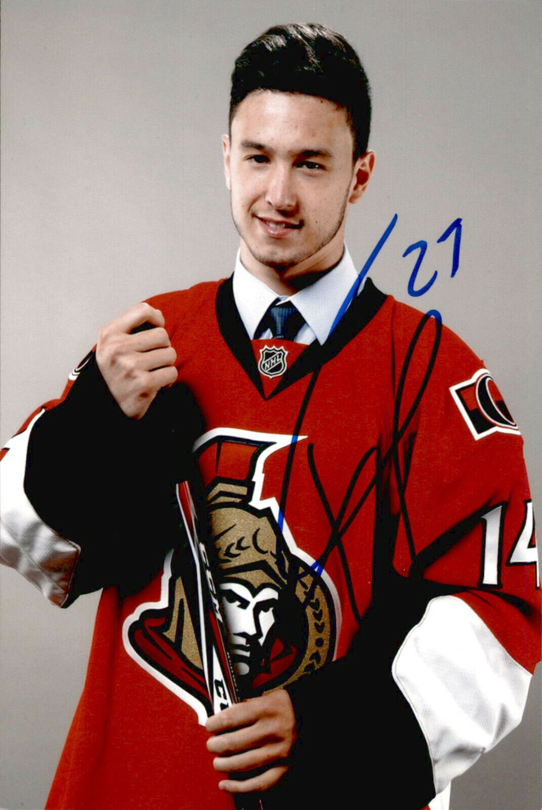 Francis Perron SIGNED autographed 4x6 Photo Poster painting OTTAWA SENATORS #3