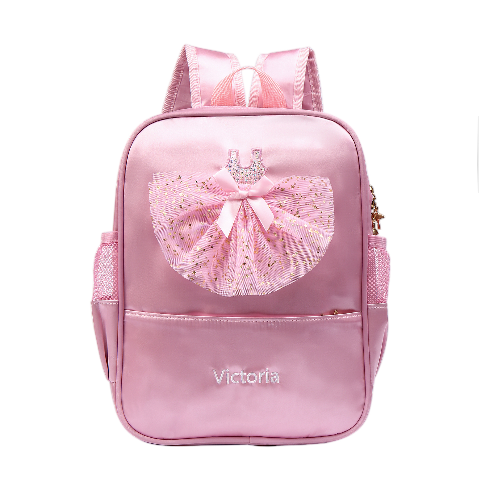 Personalised Princess Dress Style Schoolbag Custom Name Backpack Back To School Gift for Girls-Jessemade AU