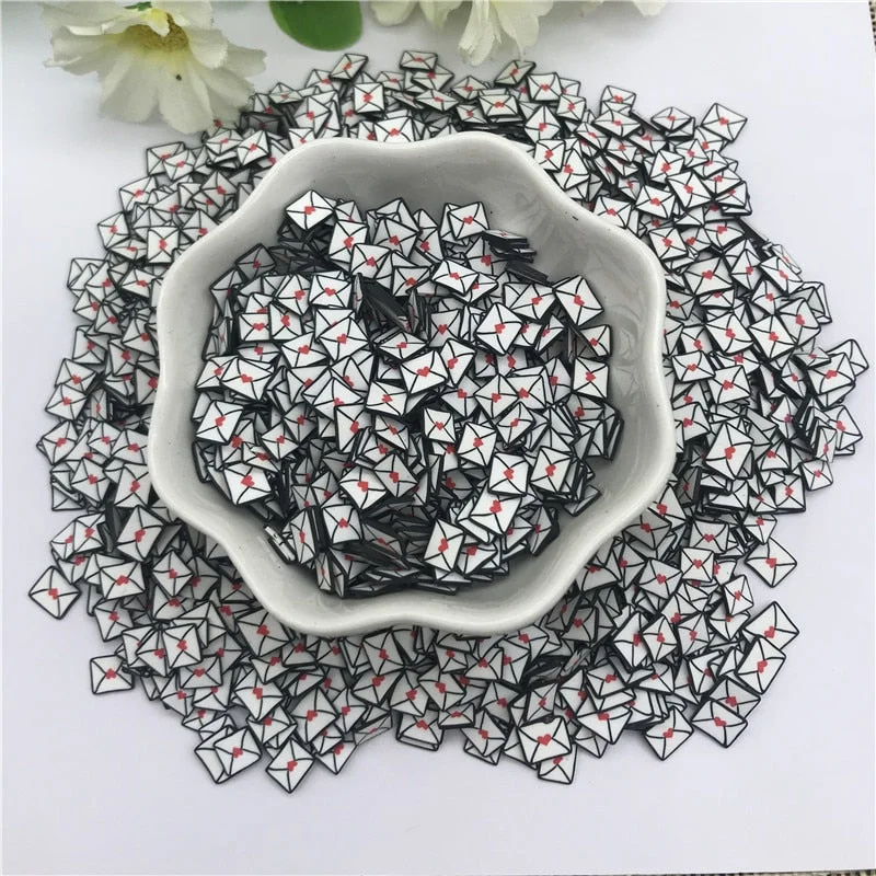 20g 5mm Envelope for Resin DIY Supplies Nails Art Polymer Clear Clay accessories DIY Sequins scrapbook shakes  Paper Craft