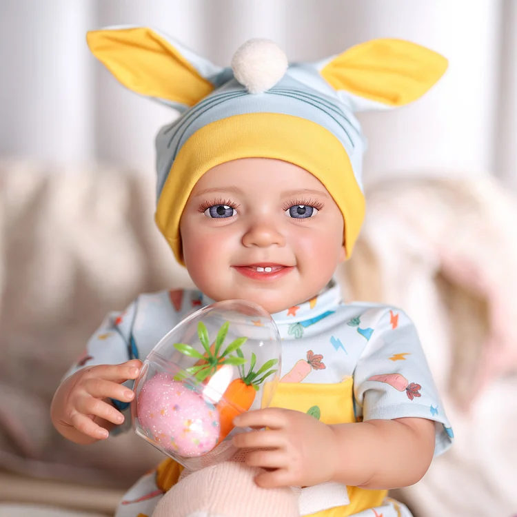 [Exclusive Easter Limited]Babeside Smiling Reborn Baby Leen 20'' Little Infant Boy