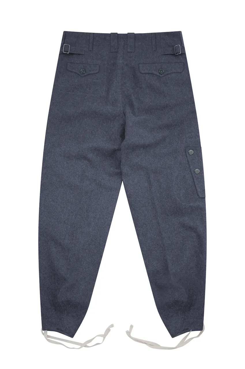   Luftwaffe German Fallschirmj&auml;ger M38 Blue Grey Wool Jump Trousers German-Uniform