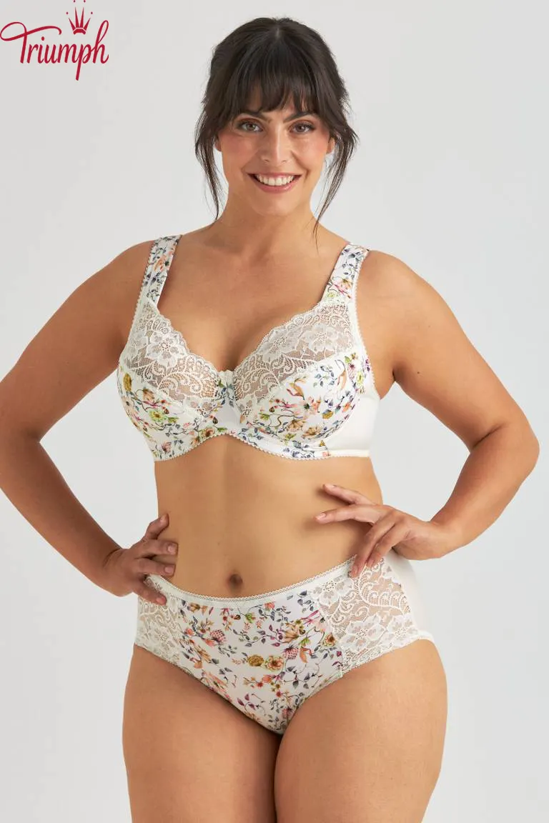 Triumph - Soutien com arma&ccedil;&atilde;o e renda floral (4 unidades)