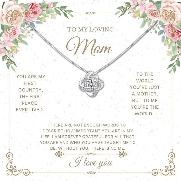 Love Diamond Necklace For Loving Mom（Mother's Day Gift)