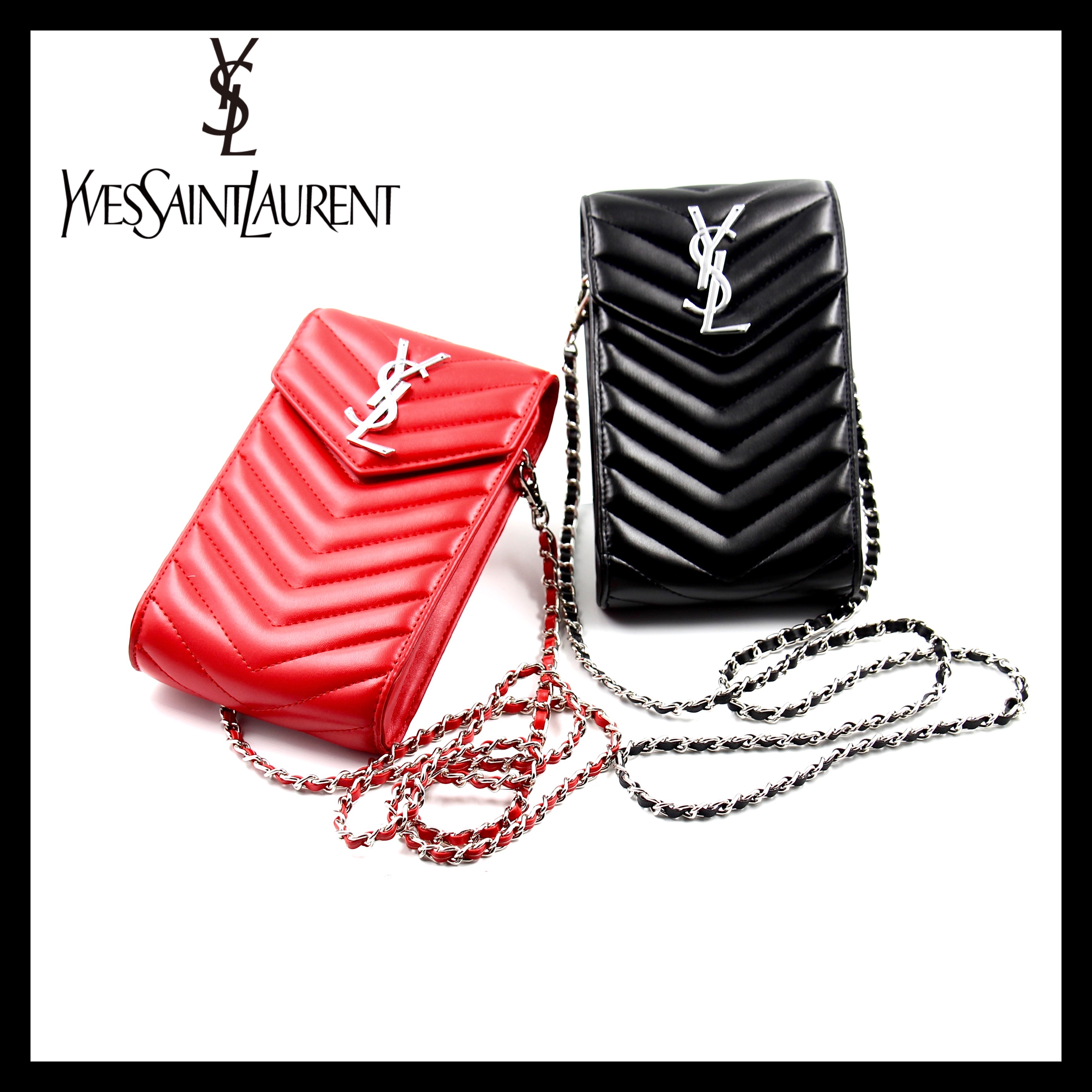 YSL Saint Laurent Loulou Satchel Elegant Phone Crossbody Bag Tote