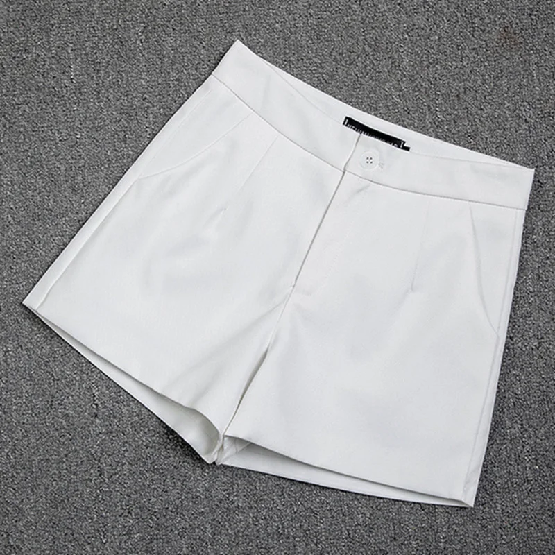 Toloer Toloer And Summer Slim Show Thin Shorts Female Blue New 2024 Korean Version Design Sense Casual A Word Wear Wide-Leg Pants-Outfit Ideas