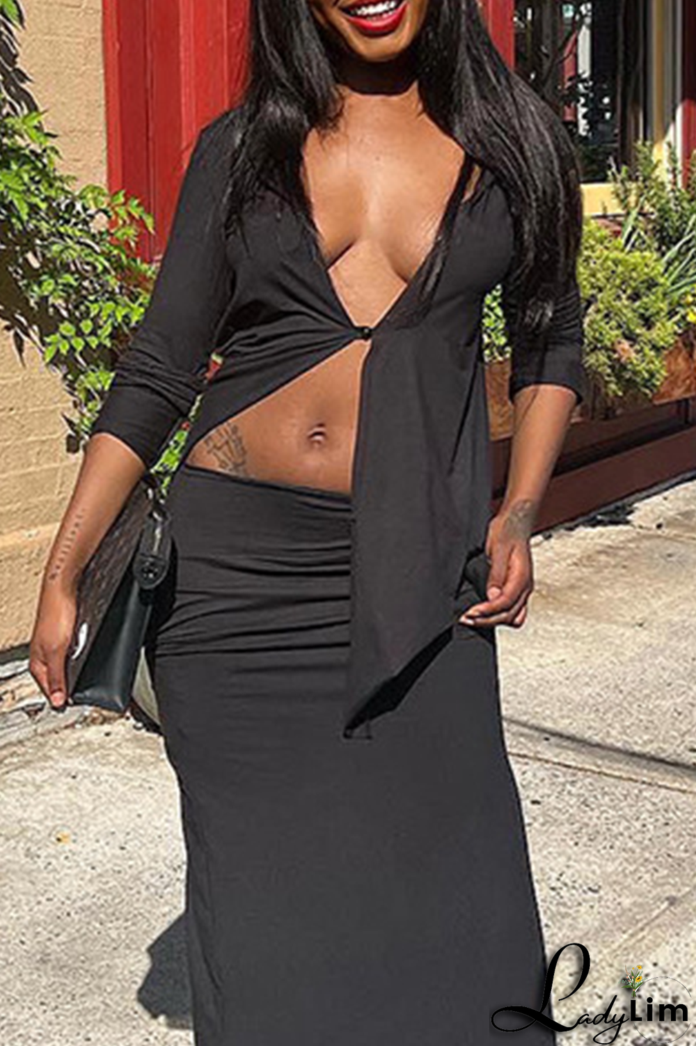 Grey Casual Solid Patchwork Hooded Collar Tops