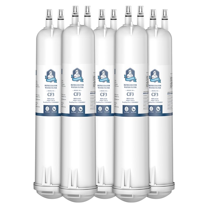 CoachFilters Compatible EDR3RXD1 Refrigerator Water Filter, 4396841, 4396710, 5Pack