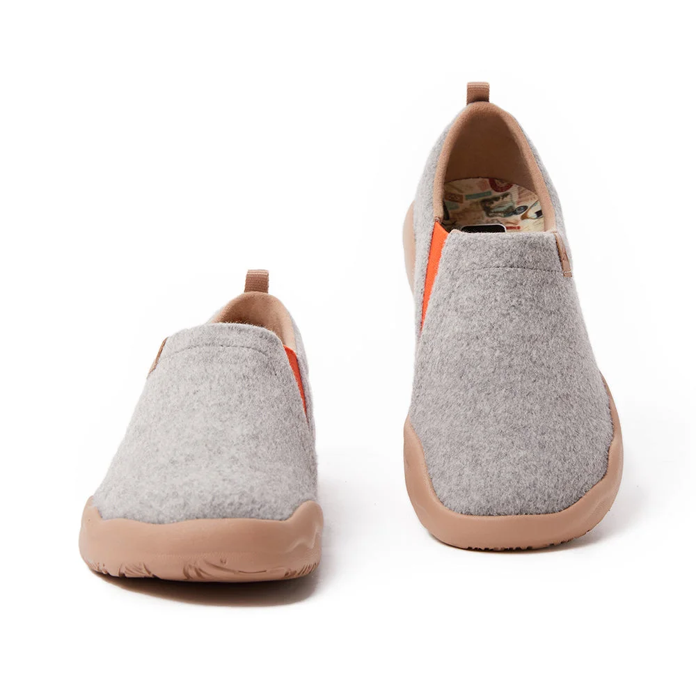 Toledo II Light Grey Wool Women