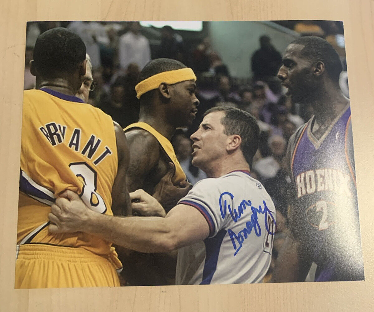 TIM DONAGHY HAND SIGNED 8x10 Photo Poster painting INFAMOUS NBA REFEREE AUTOGRAPHED COA