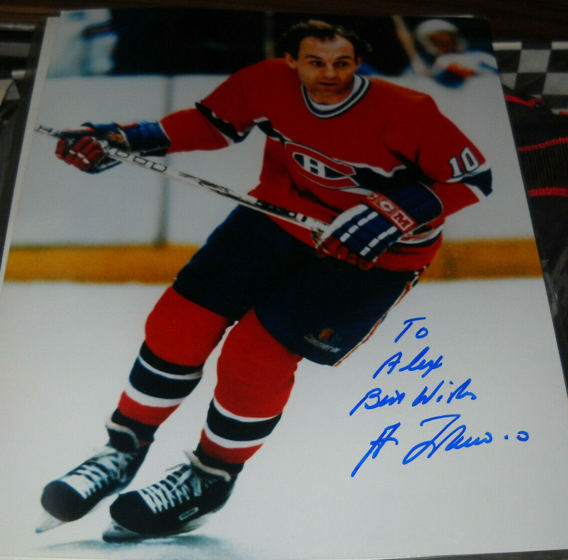 GUY LAFLEUR AUTOGRAPH SIGNED 11x14 Photo Poster painting MONTREAL CANADIENS COA TOALEX