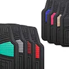 FH Group Automotive Floor Mats - Heavy-Duty Rubber Floor Mats for Cars, Universal Fit Full Set, Climaproof & Trimmable Floor Mats for Most Sedan, SUV, Truck, Black