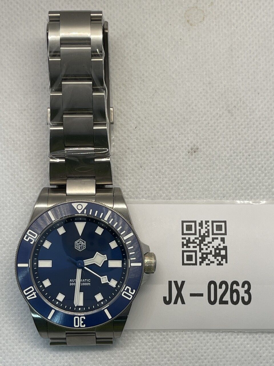 ★US-Pre-Owned★Watchdives x San Martin Upgraded GR5 Titanium 39mm Dive Watch SN0121T San Martin Watch san martin watchSan Martin Watch