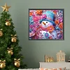 Diamond Painting-DIY Full Round Drill Snowman(40x35cm)