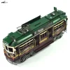 Tram Models Crafts Decoration,Tinplate Car Photography Props,Simple Home Perfect Retro Adornment