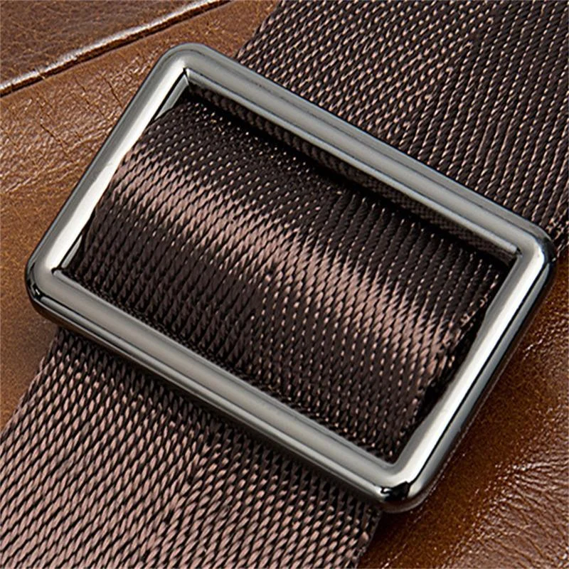 Men's Business Handbag Large Capacity Retro Leather Travel Shoulder Bag