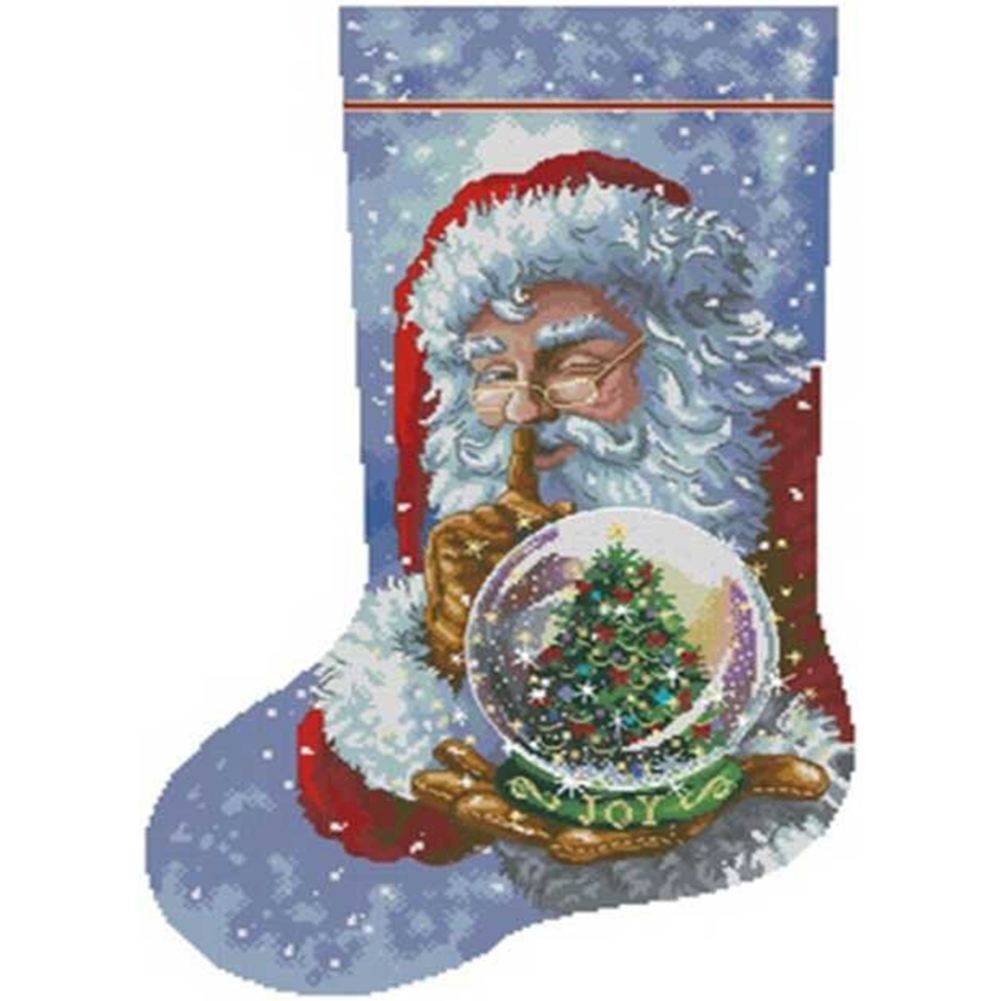 

40*50CM - 11CT Stamped Cross Stitch - Stocking, 501 Original