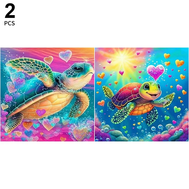 Beach Turtle - Full Round - Diamond Painting (30*40cm)