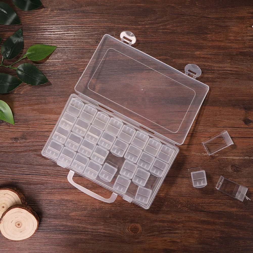 32 Grids 5D DIY Diamond Painting Tools Storage Box Embroidery Beads Case