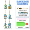 6pcs Dinosaurs DIY Diamond Painting Double Sided Keychains