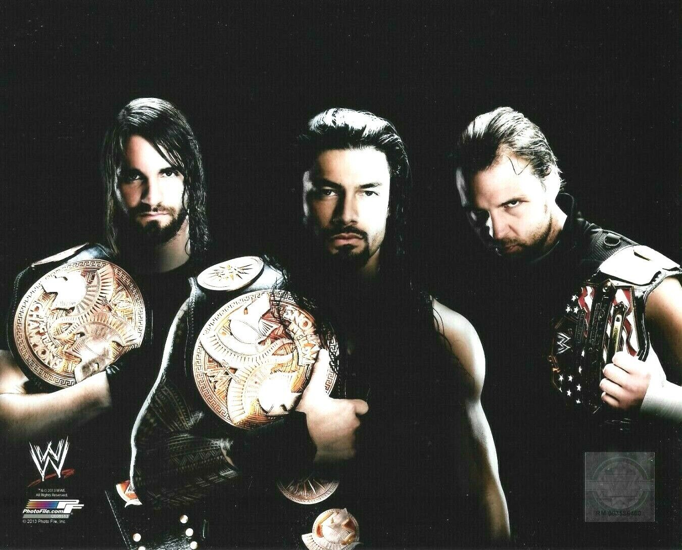 WWE THE SHIELD OFFICIAL LICENSED AUTHENTIC ORIGINAL 8X10 Photo Poster painting FILE Photo Poster painting 2