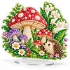 (Spring)DIY Pearl Diamond Painting Acrylic Stand, Double-Sided Printed Tabletop Decoration, Special Shaped Diamond Art Craft Kit for Home Decor