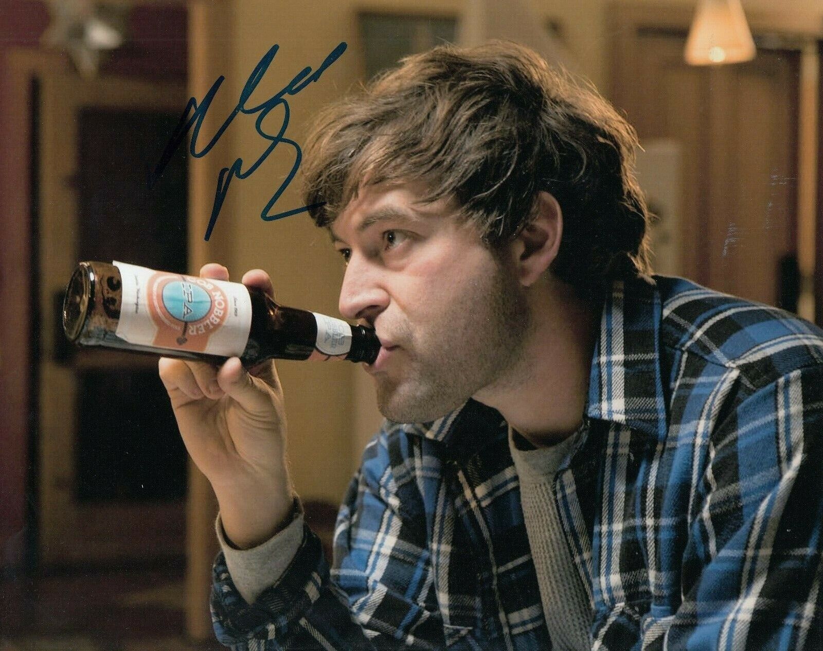 MARK DUPLASS signed (THE LEAGUE) TV SHOW 8x10 Photo Poster painting *Eric Ekhart* W/COA #7