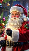 Luxury AB Velvet Diamond Painting Kit - Santa Claus