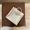 Soft cowhide handbag/crossbody bag, Birkin Kelly vintage tote bag
