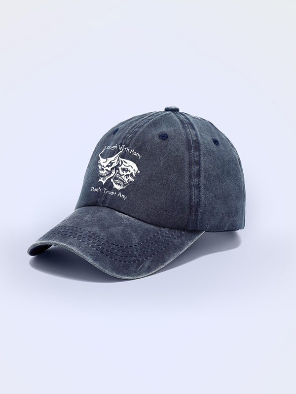 LAUGH WITH MANY, DON’T TRUST ANY Trucker Vintage Baseball Caps