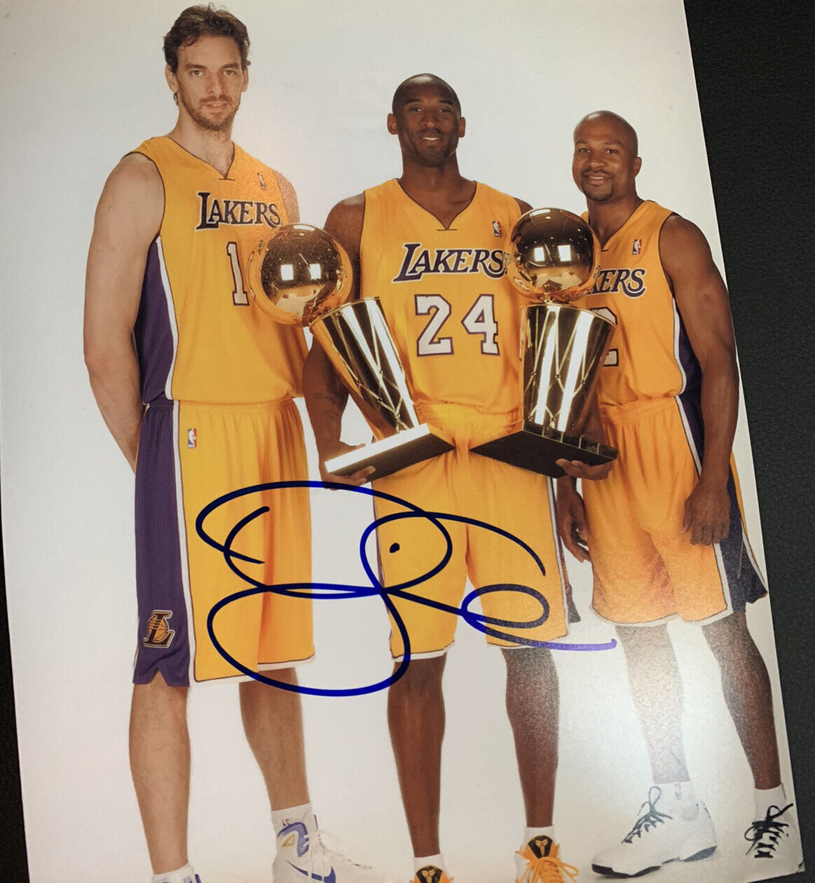 Derek Fisher Signed 8x10 Photo Poster painting Pic Auto Lakers