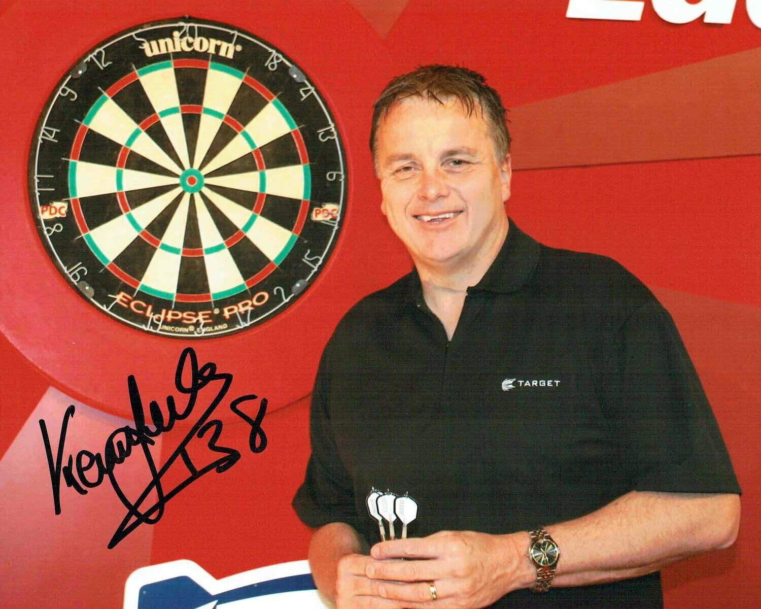 Keith DELLER Signed 10x8 Autograph Photo Poster painting AFTAL COA Darts World Champion