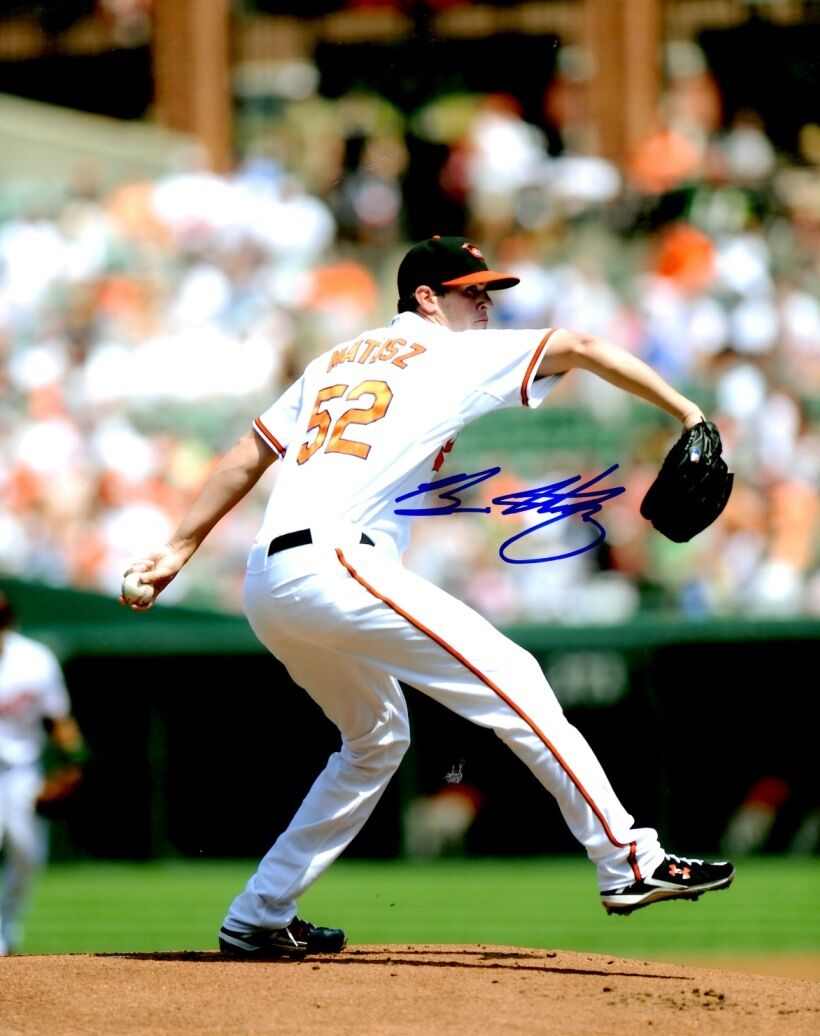 Signed 8x10 BRIAN MATUSZ Baltimore Orioles Photo Poster painting- COA