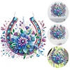 (US Local)Acrylic Special Shape Flowers Horseshoe 5D DIY Diamond Painting Dots Pendant