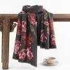 Floral Painting Autumn Winter Shawl Scarf