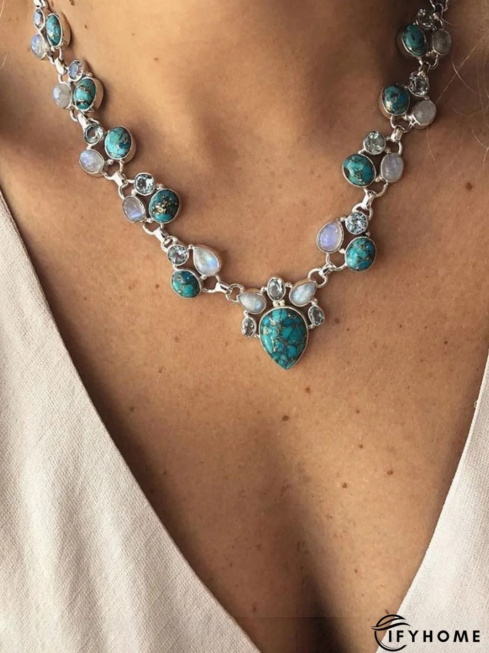 Boho Turquoise Necklace | IFYHOME