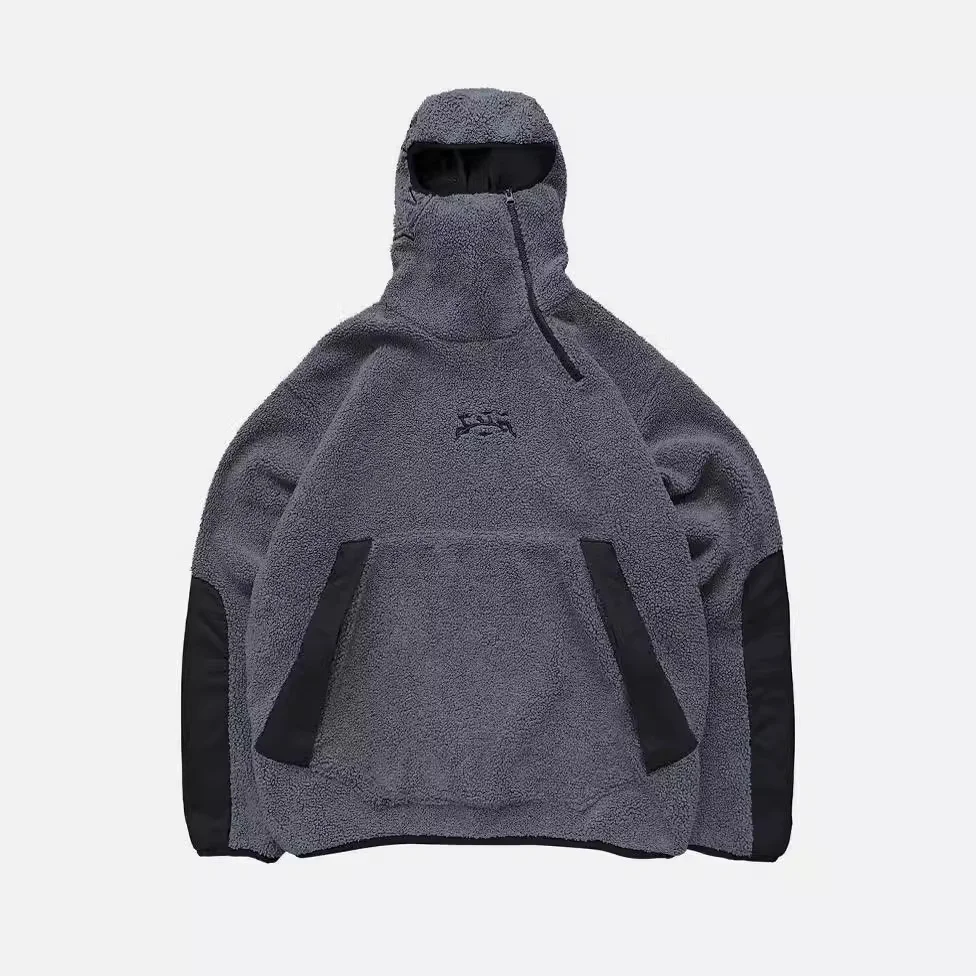 Athvotar Athvotar Velvet Coat Plus Thick Jacket Warm Hoodie Hooded Loose Jacket