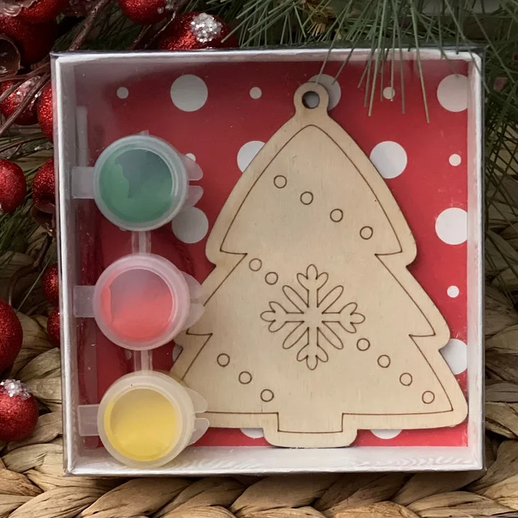 DIY Ornament Kit, Kids Ornament Kit, Paint Your Own Ornament, Christmas Tree Ornament